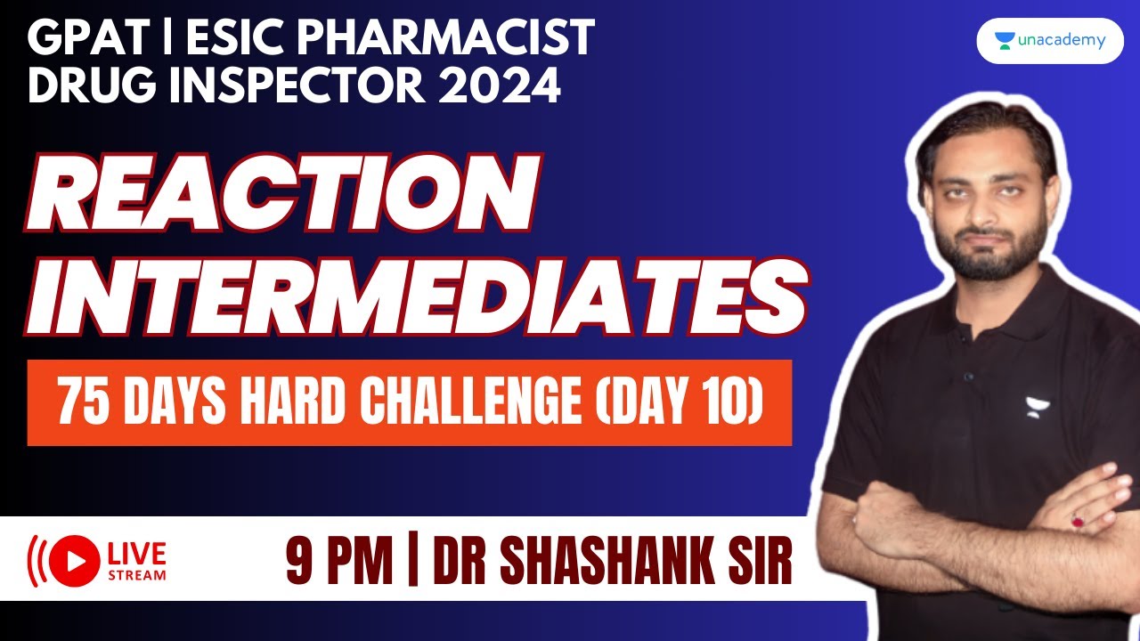 GPAT 75 Days Challenge - 10 | Pharmaceutical Chemistry #GPAT2024 #ESICPharmacists #DrugsInspector