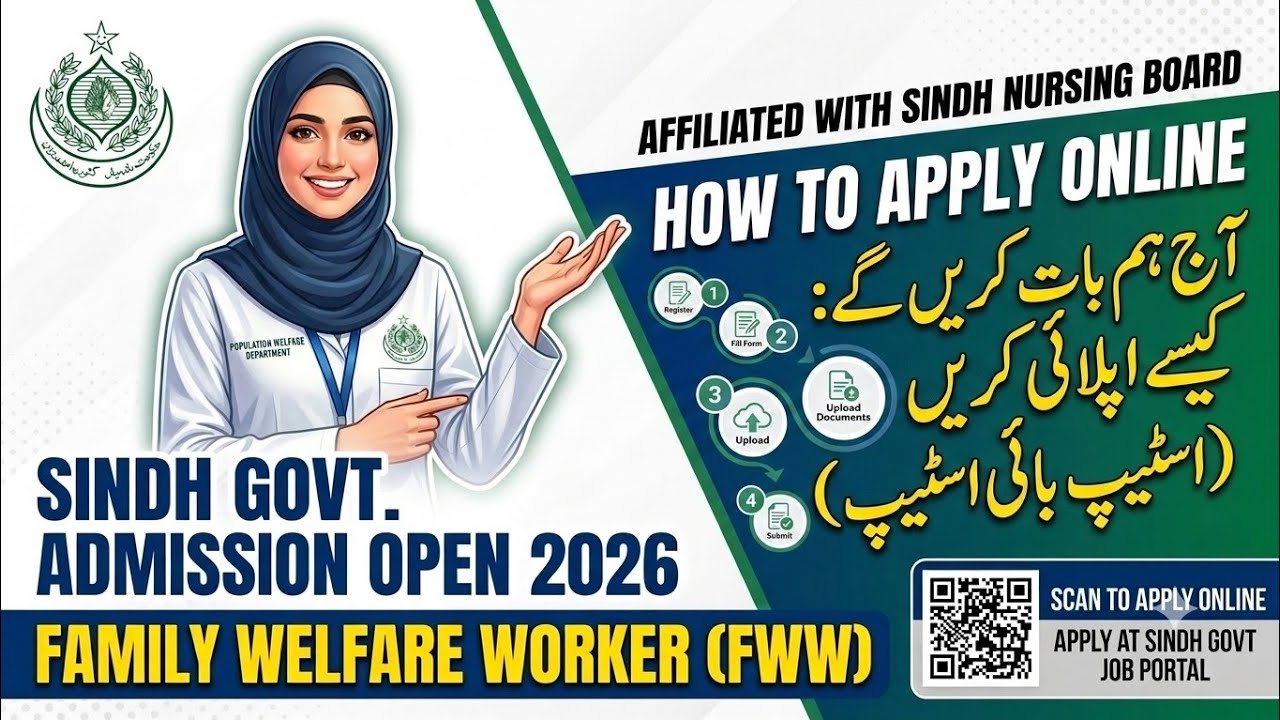 How to Apply Online FWW Admission 2026 Sindh Govt | Step by Step Complete Guide