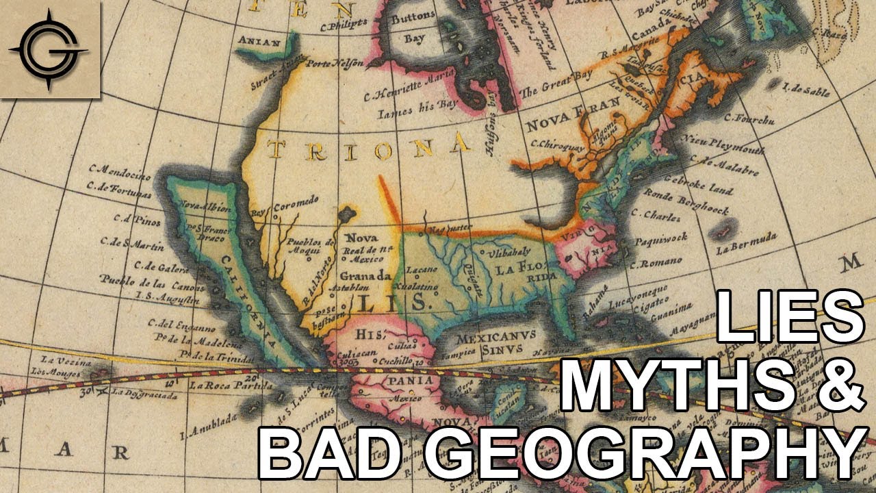 My Favorite LIES, MYTHS, and ERRORS on Old Maps