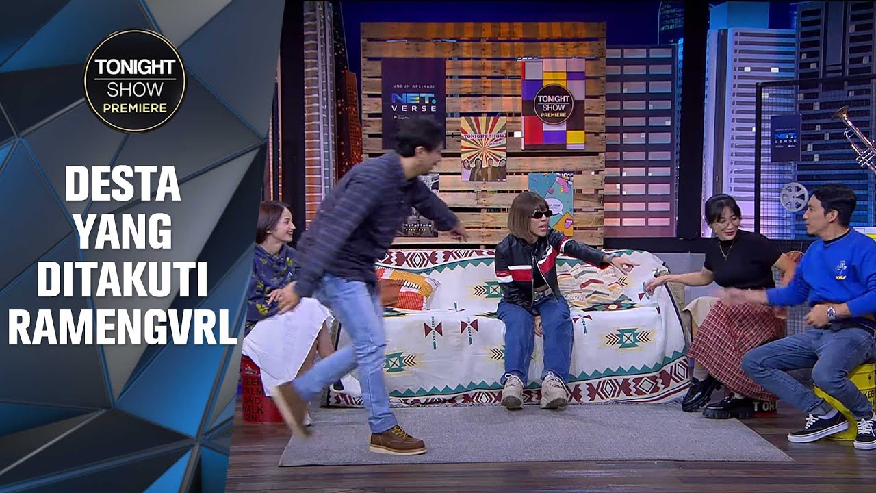 YANG CIPTAIN LAGUNYA AJA BINGUNG PAS DESTA NYANYI LAGU RAMENGVRL - Tonight Show Premiere