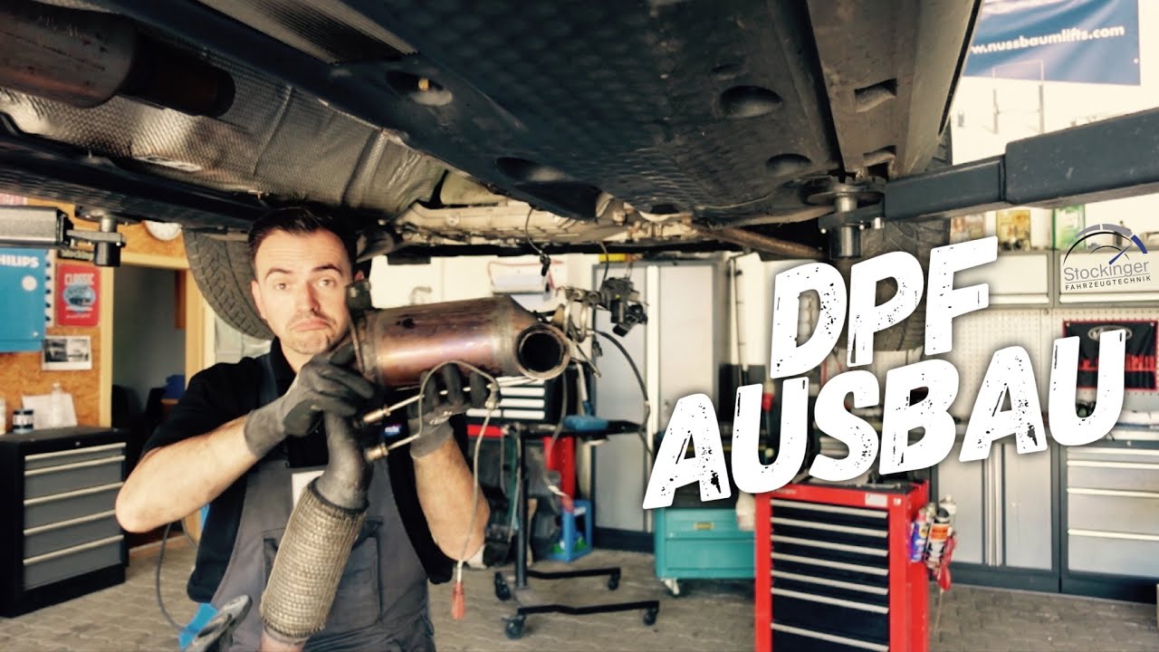 DPF ausbauen VW Passat 3C 2.0l TDI ohne Achse ablassen.