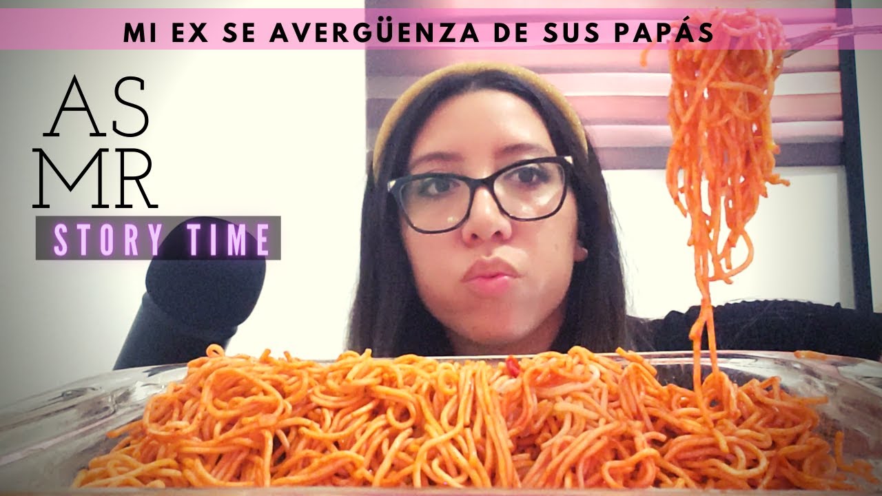 Muk-bang || Ramen extra picante || ASMR || STORY TIME mi exnovio se avergüenza de sus papás