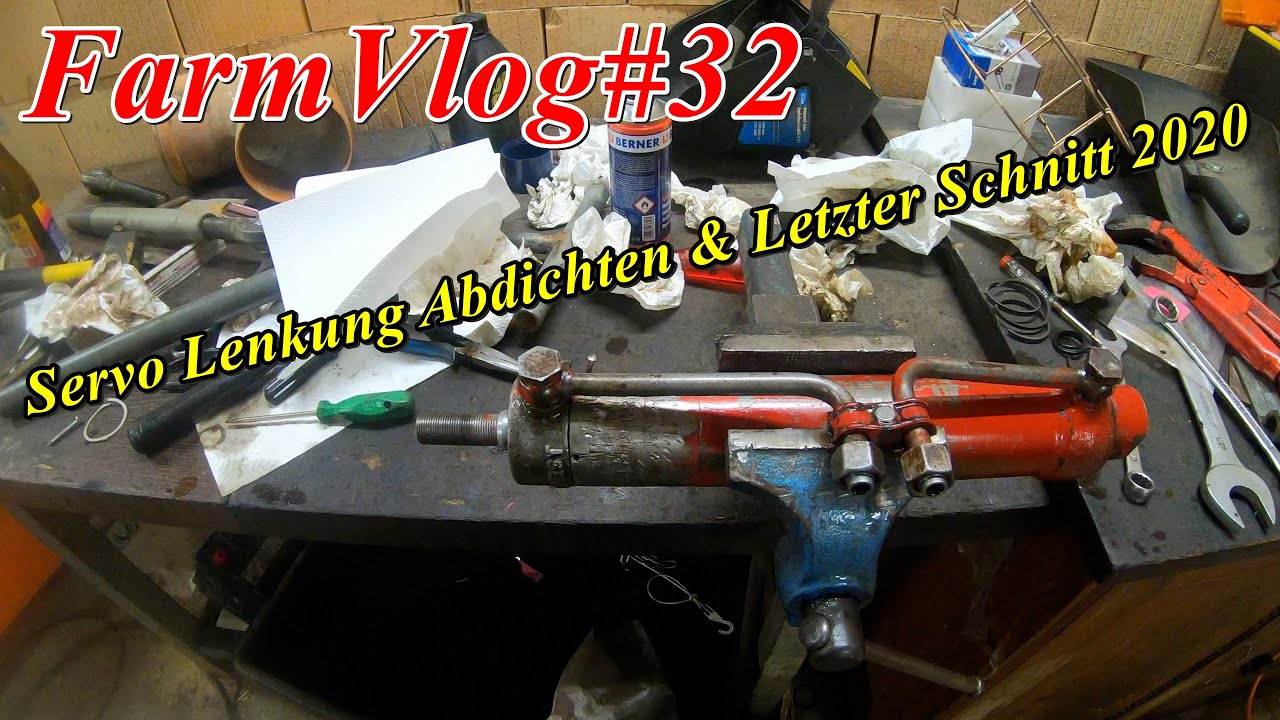 FarmVlog #32 | Servolenkung vom IHC 844 abdichten & den letzten Schnitt 2020 einfahren
