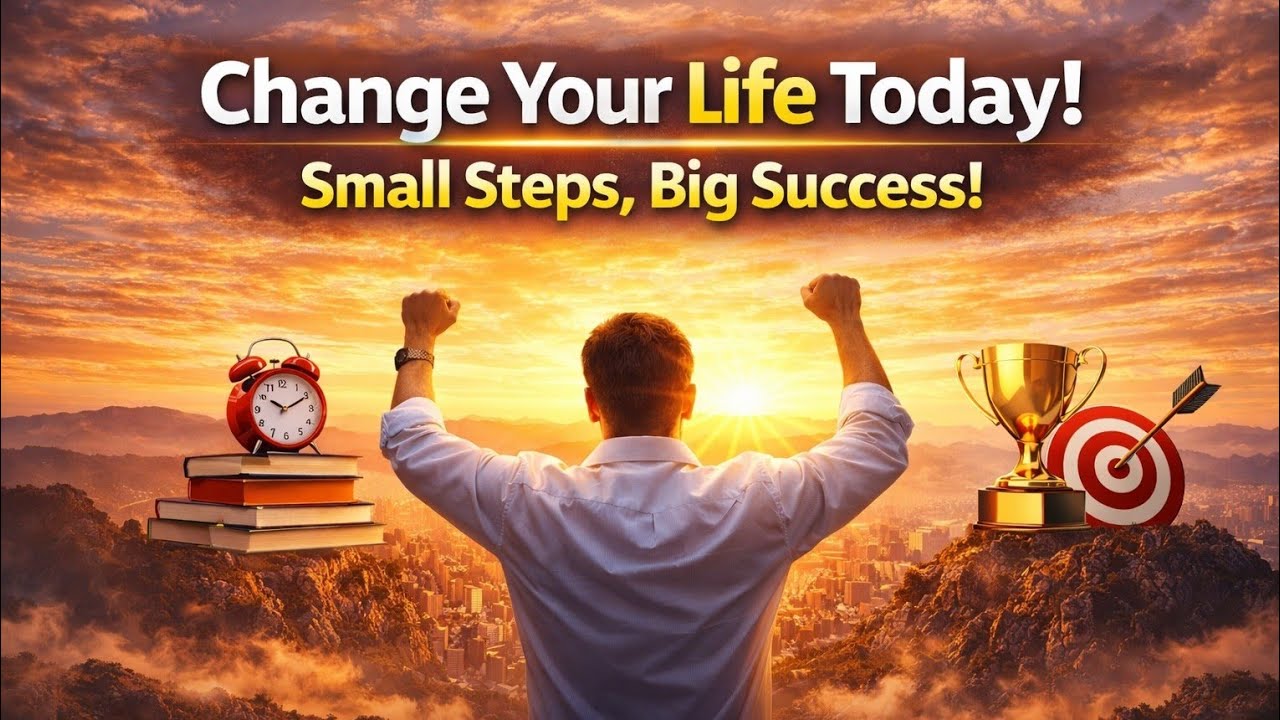 Change Your Life Today | Small Steps Big Success | Motivational Video