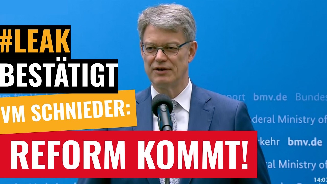 VM Schnieder: Reform kommt!