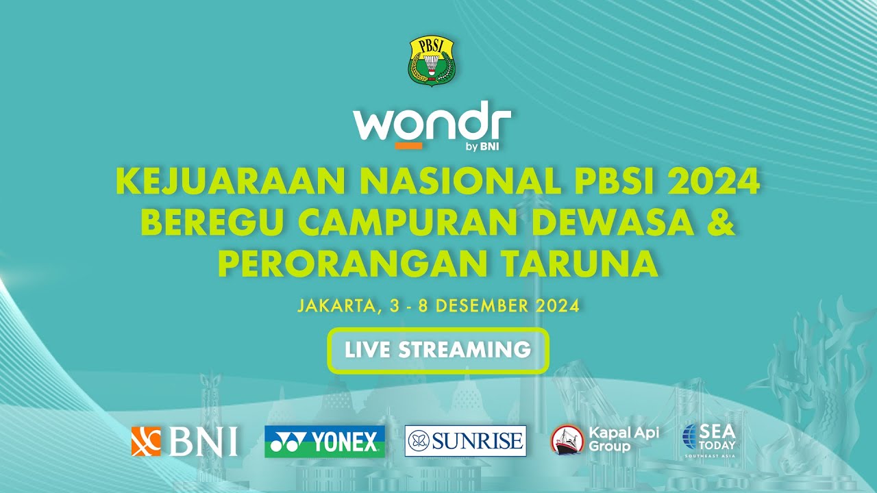 KEJUARAAN NASIONAL PBSI 2024 - COURT 1