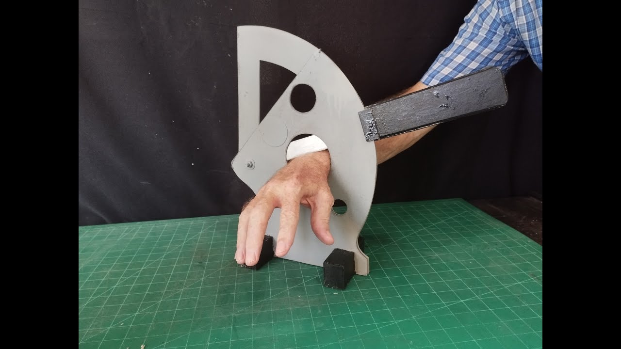 Hand guillotine magic trick revealed & how to make.