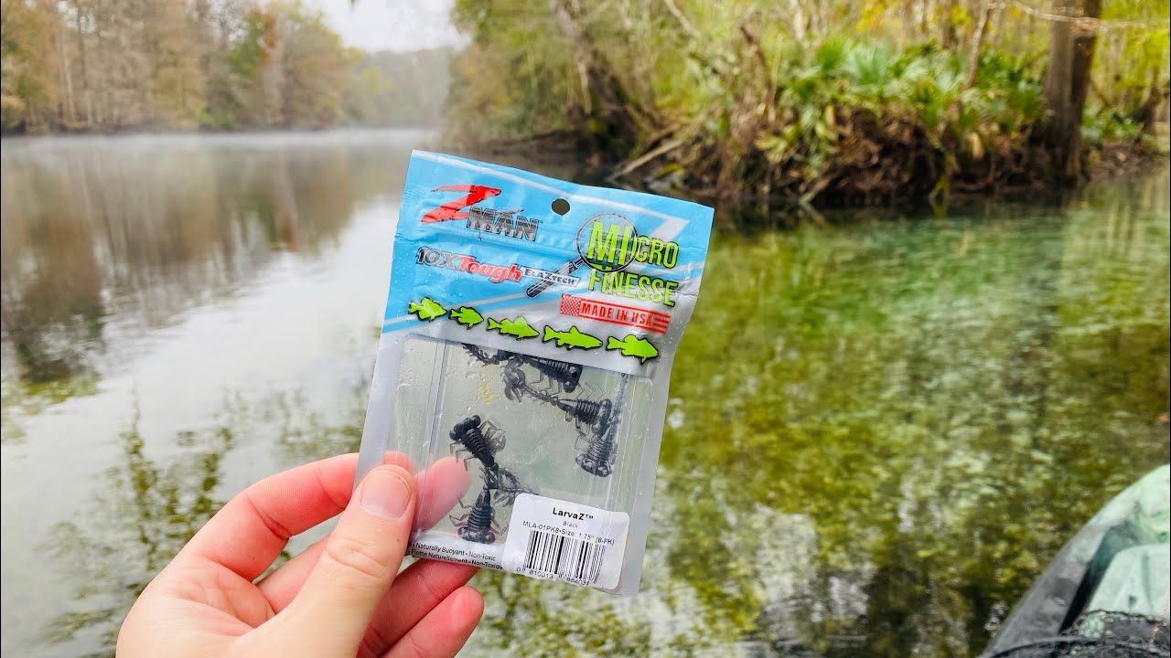 Z-man Micro Finesse LarvaZ Fishing and Review!