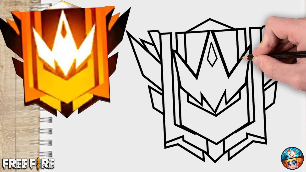 COMO DESENHAR PATENTE DESAFIANTE FREE FIRE FF - DESENHANDO FREE FIRE DESENHOS