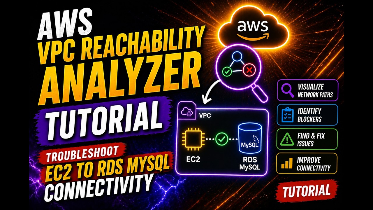 AWS VPC Reachability Analyzer Tutorial | Troubleshoot EC2 to RDS MySQL Connectivity