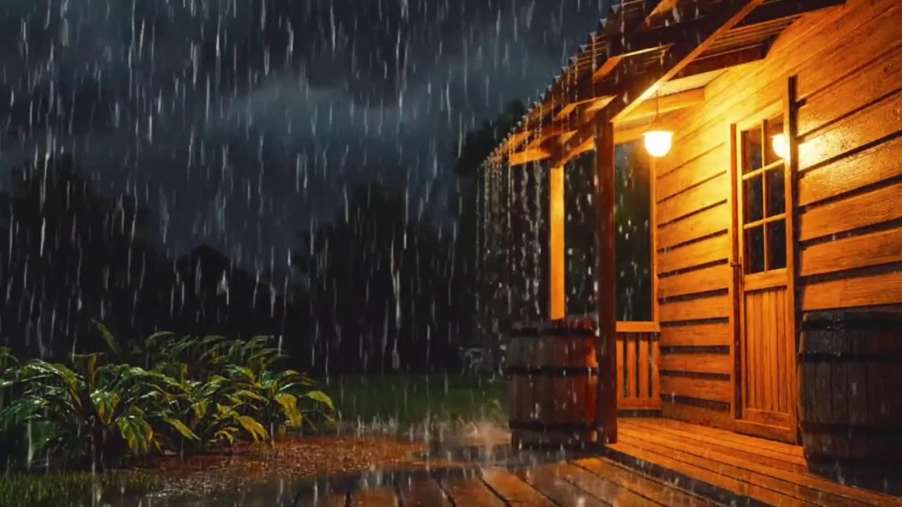 Dark Night Rain & Thunder Ambience | 24/7 Live Sleep Sounds | HEAVY RAIN | RAIN SOUND FOR SLEEP