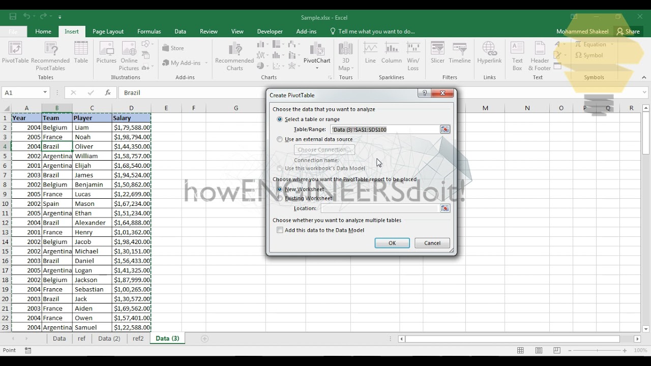 How to create dynamic dashboard using Pivot|Excel tips and tricks