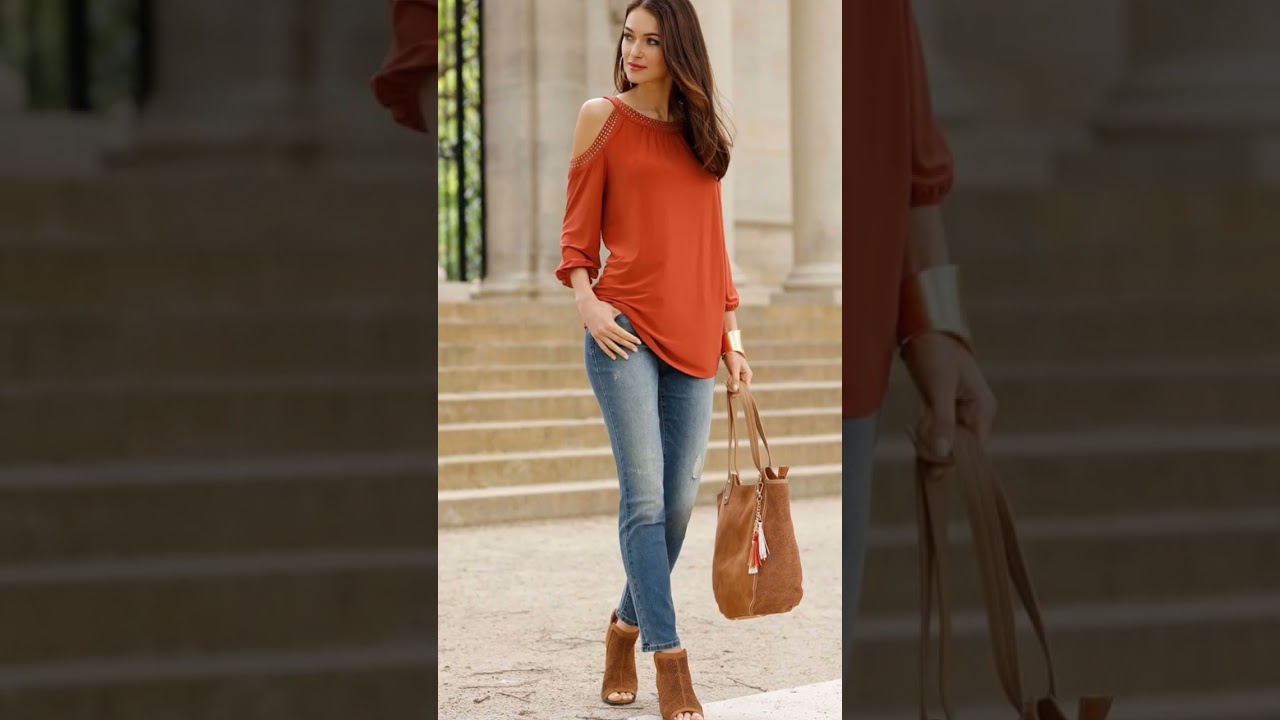 Cold Shoulder Tops Ideas #shorts #yshorts #youtubeshorts #coldshoulder #trendyoutfits #trendytops