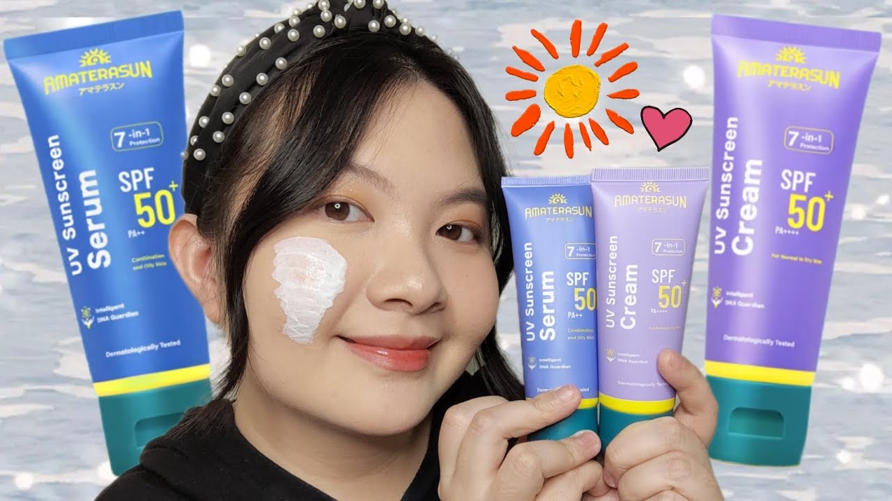 Cobain Sunscreen Lokal AMATERASUN🌞! SERINGAN ITUUUU💕 #esterwijaya