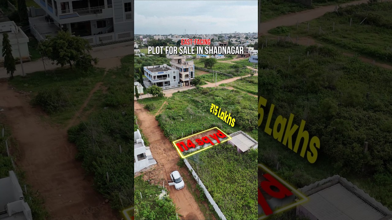 15 Lakhs east facing plot ....Shadnagar #hyderabad