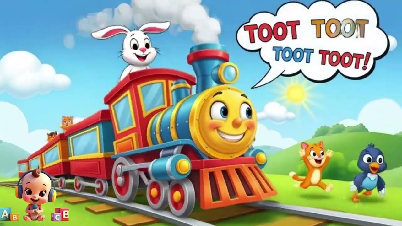 Go Wheels on the Train Round and Round@StoryHub-0786  | 