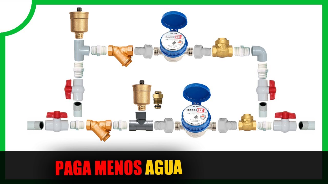 Como INSTALAR una LLAVE DE PASO, MEDIDOR, VALVULA CHECK y PURGADOR DE AIRE paso a paso