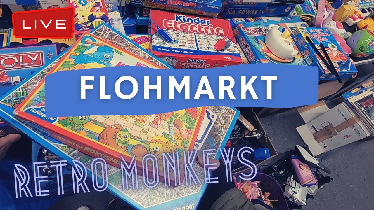LIVE Flohmarkt | 90er Jahre Retro Fund 👀 | Schnäppchenjagd auf dem Trödelmarkt