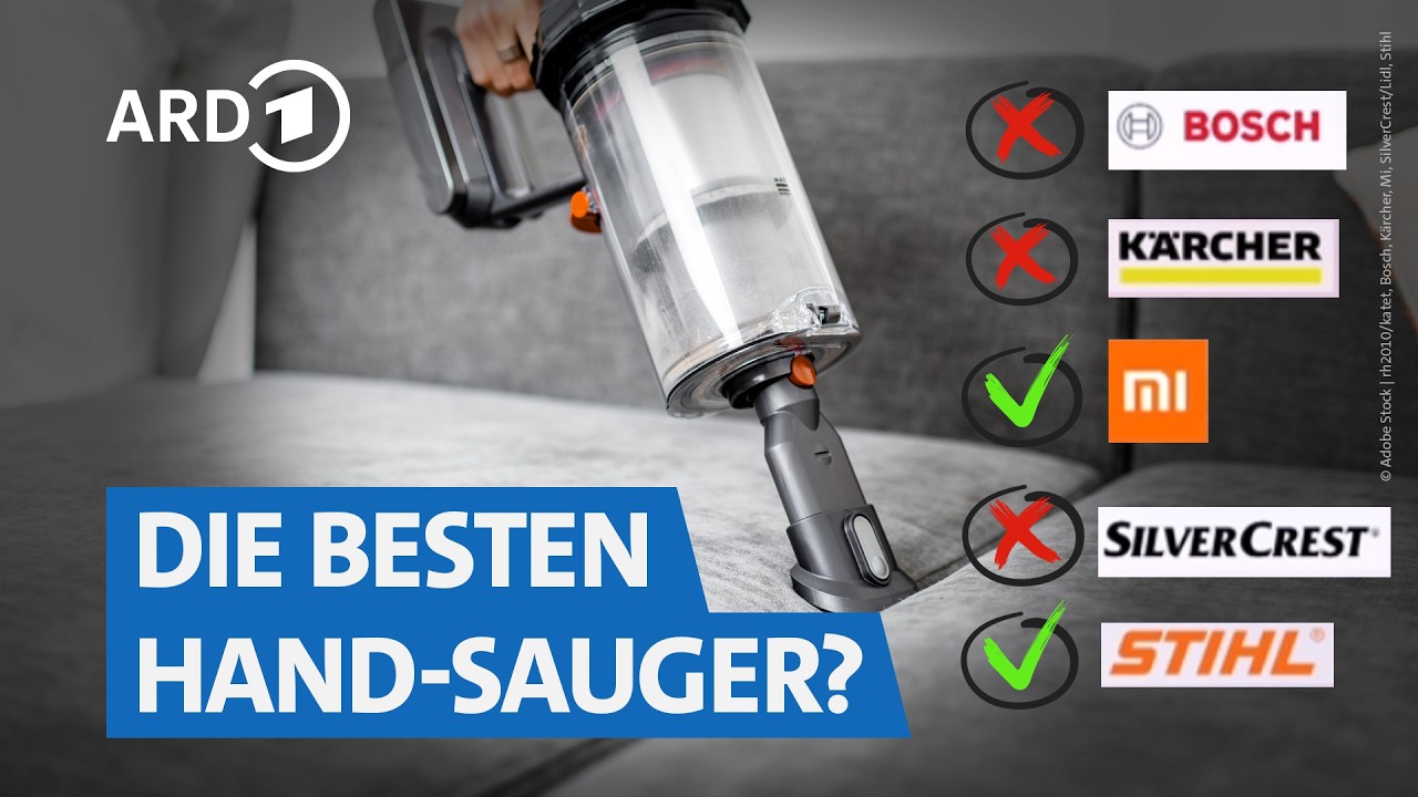 Handstaubsauger im Test 2025: Bosch, Kärcher, Stihl, Lidl & Co. 💨 | Marktcheck SWR
