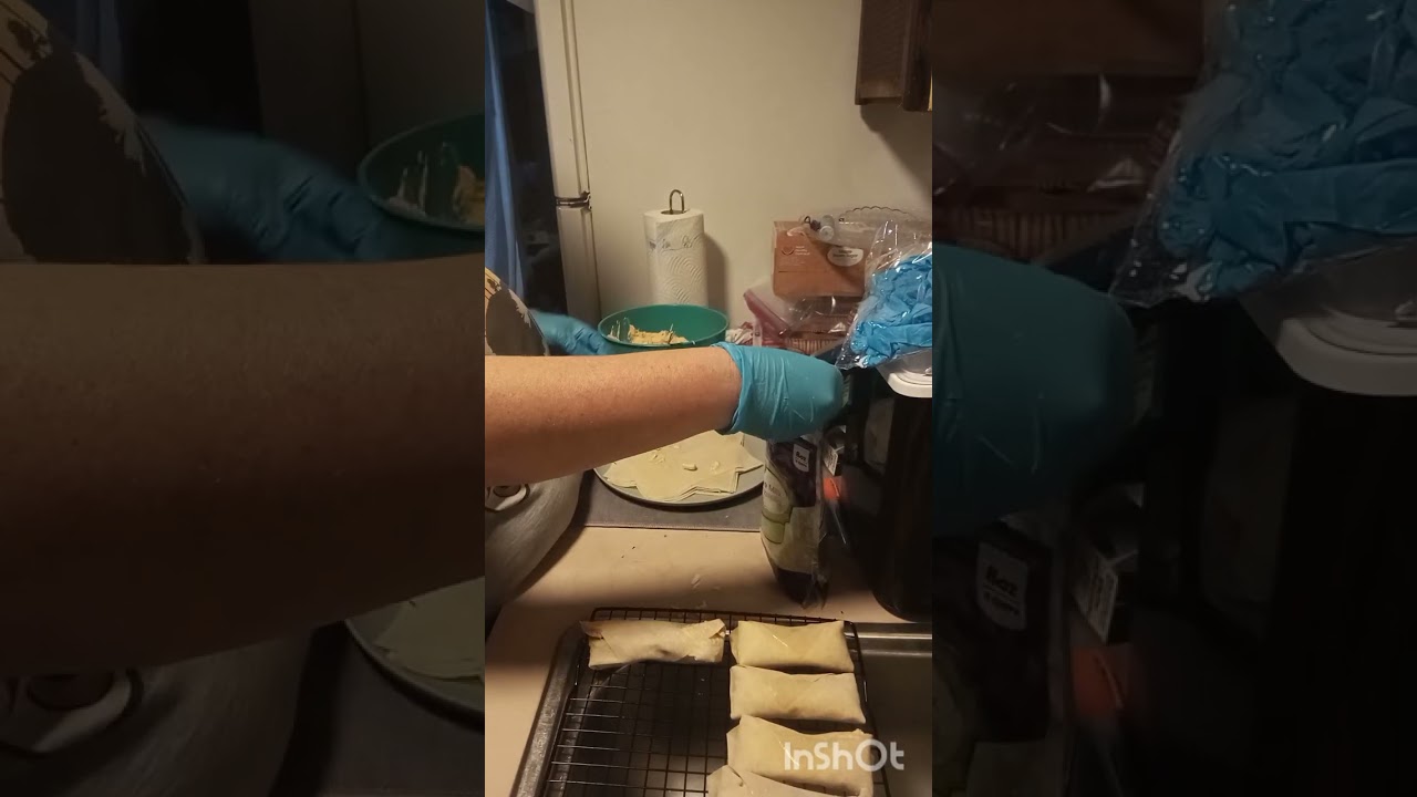 Buffalo Chicken Egg Rolls Part 2 #foodie #cooking