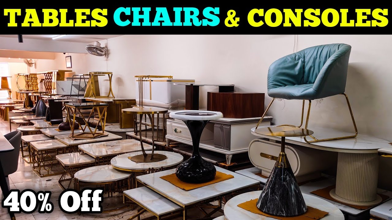 Dinning Table Chairs Center Table Cabinets at 40% Off in Kirti Nagar Furniture Market in Delhi