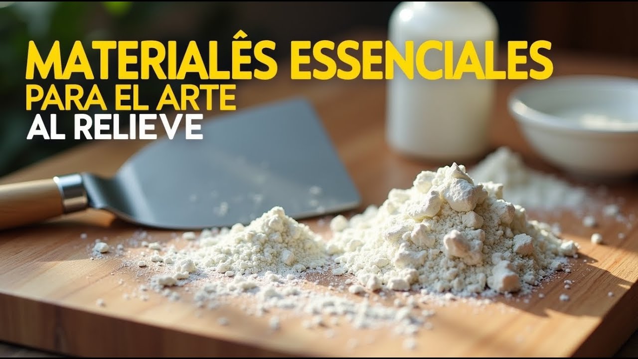 Materiales esenciales para empezar en el arte al relieve | Gu&iacute;a b&aacute;sica paso a paso