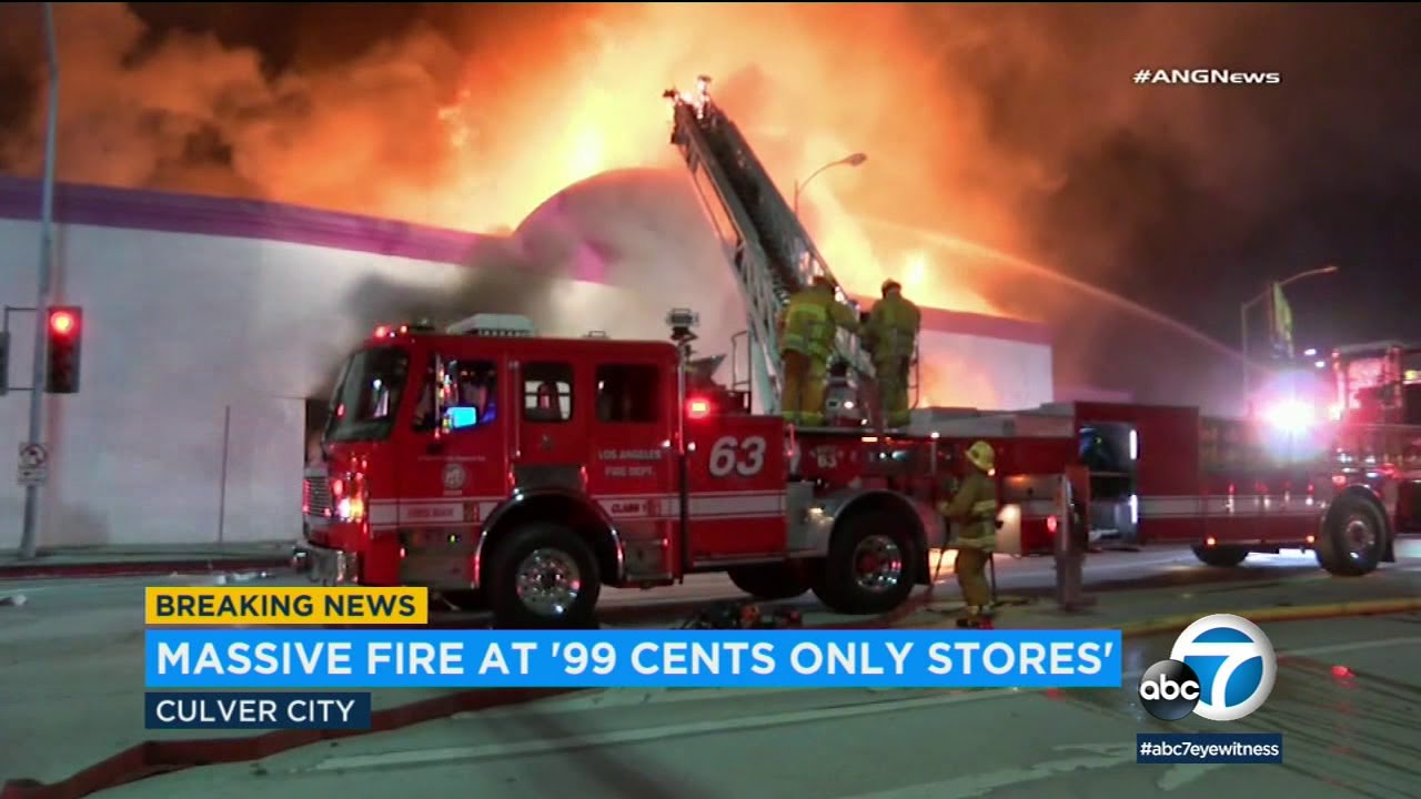 Massive fire erupts at 99 Cents Only store in Culver City I ABC7