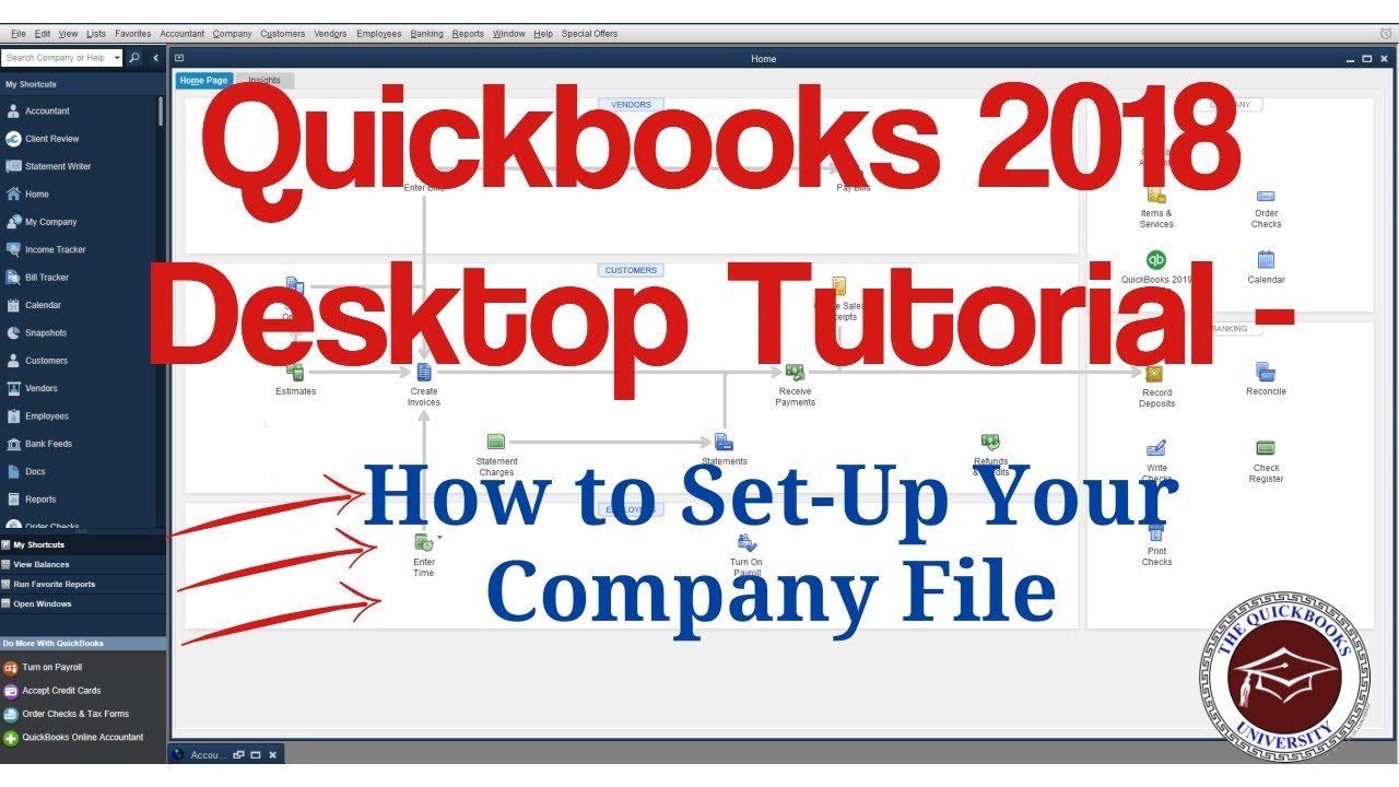 Учебное пособие по QuickBooks 2018 Desktop &mdash; Как настроить файл компании
