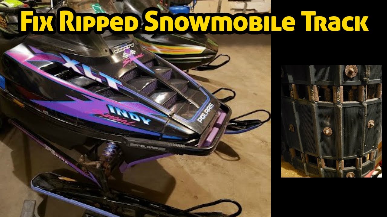 How To Repair A Ripped Snowmobile Track -Torn Snowmobile Track