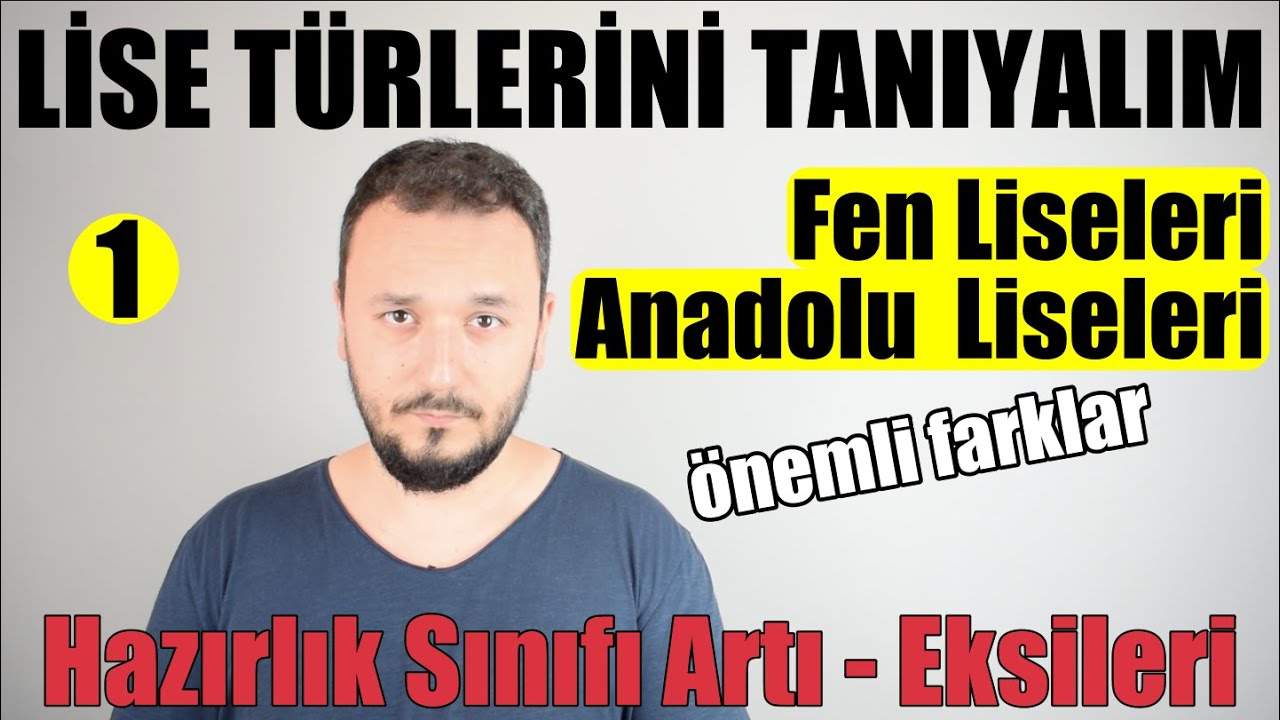 Lise Türleri TANITIM SERİSİ 1.bölüm | Fen-Anadolu Liseleri | Duymadığınız Detaylar