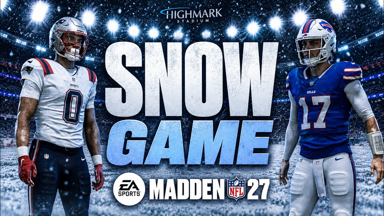 ДИНАМИЧНЫЙ СНЕГ в Madden 27! New England Patriots против Buffalo Bills