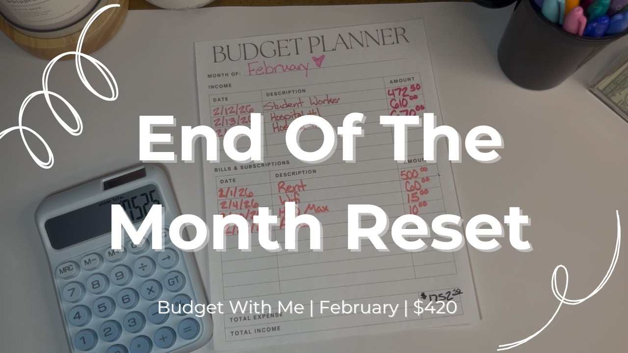 End of Month Budget Reset | February Paycheck Breakdown💰
