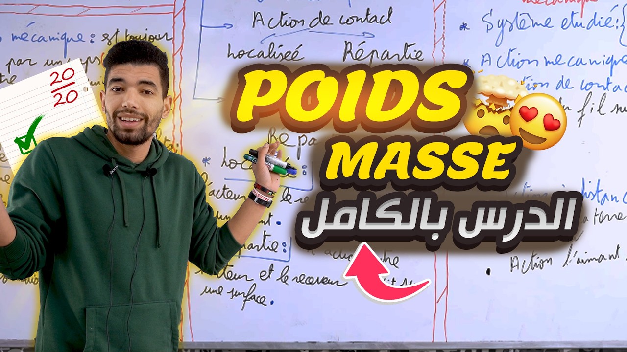 Le poids et la masse 3eme ann&eacute;e coll&egrave;ge