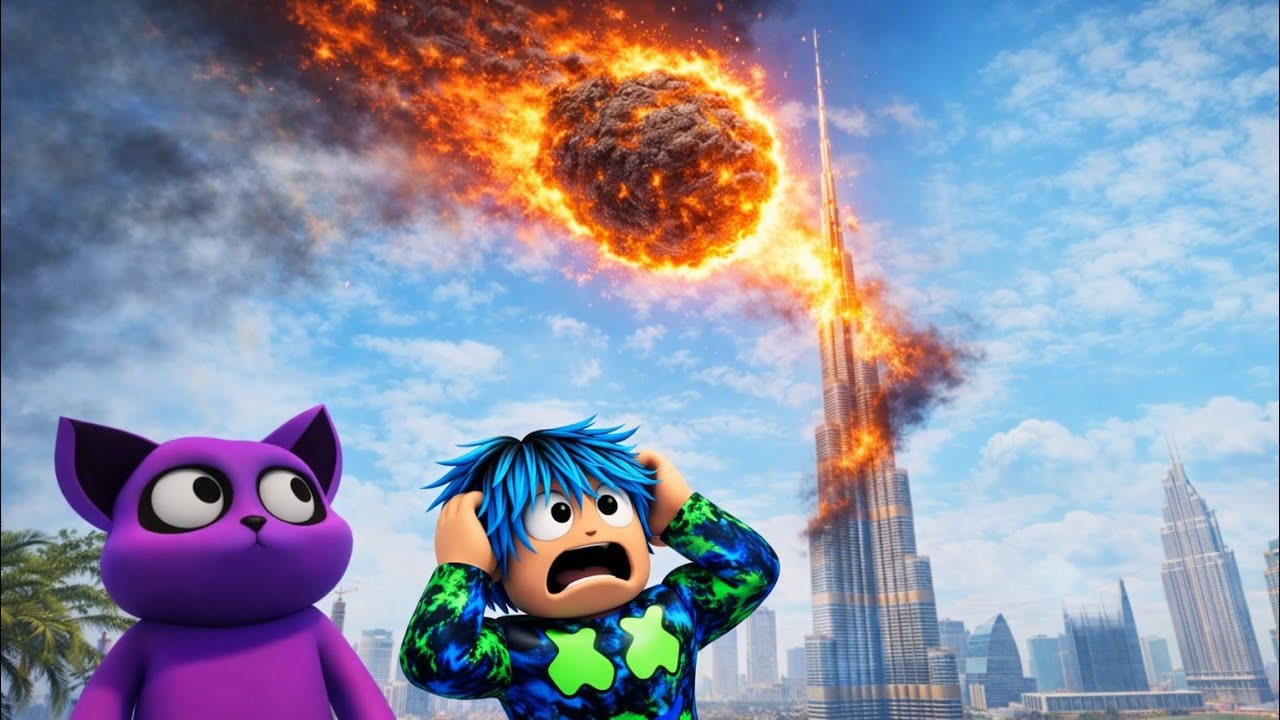 Lukášek a meteorit v Dubaji #Brookhaven #Roblox