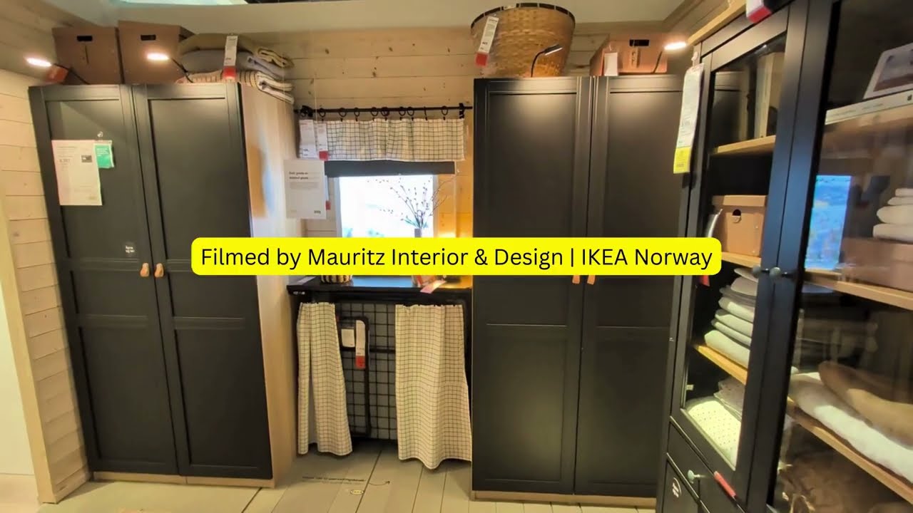 IKEA PAX / FLISBERGET Anthracite (NCS S 8500-N) | White Stained Oak & ÖSTERNÄS Leather Handles