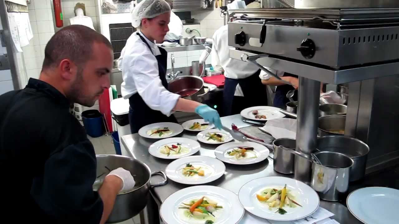 In the kitchen at 3 Michelin star Arpège