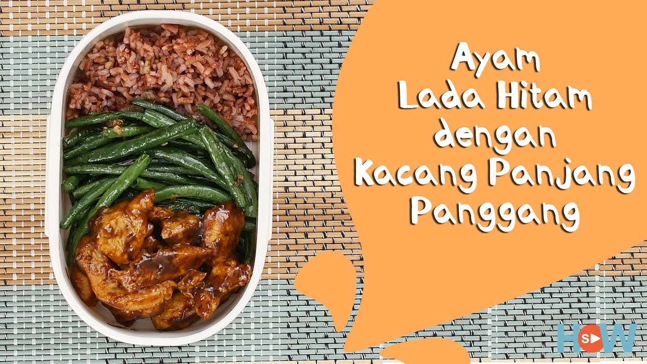 Bekal Makan Siang Sehat dan Praktis | Nasi Ayam Lada Hitam