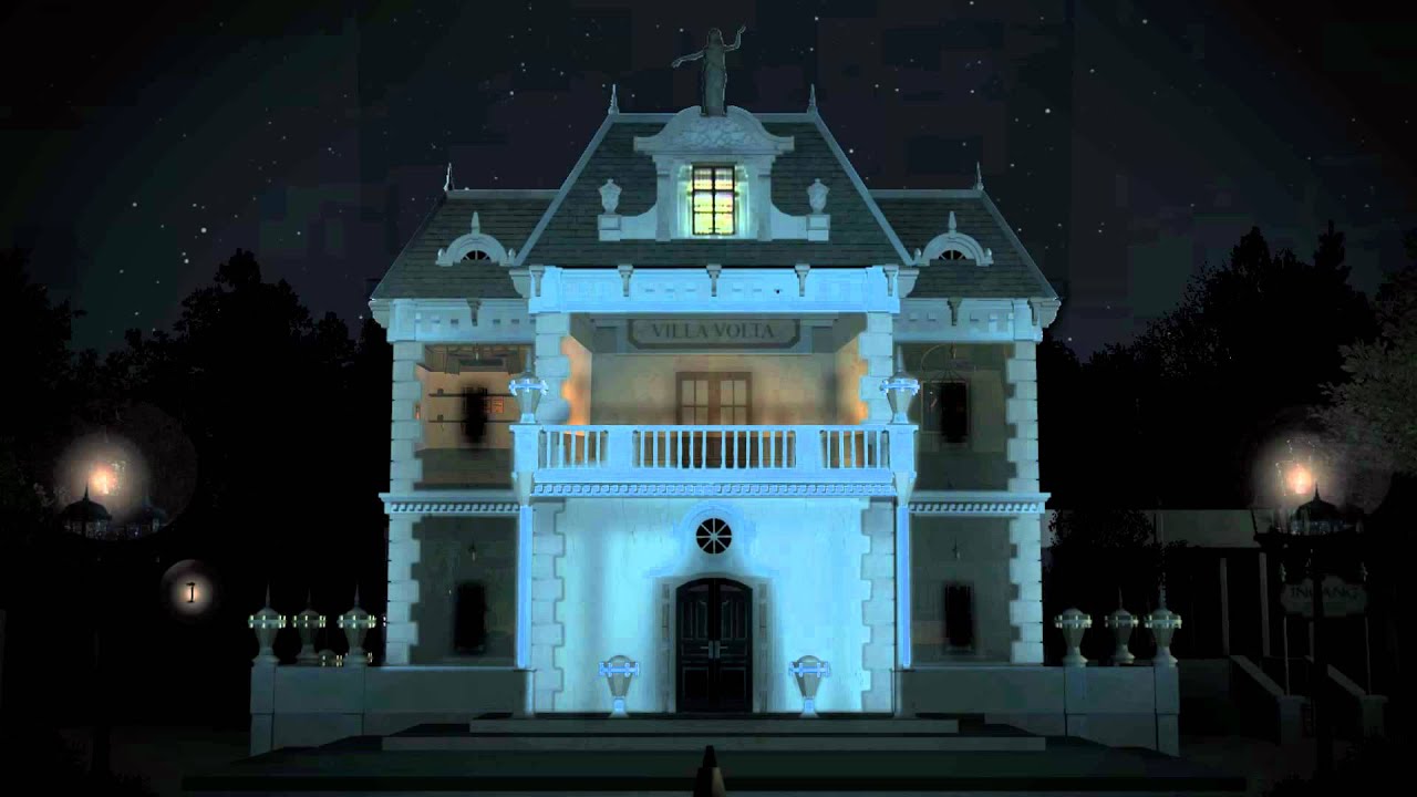 RCT3 - Villa Volta   - a nighttime spectacular of light and shadow - (Winter illusion)