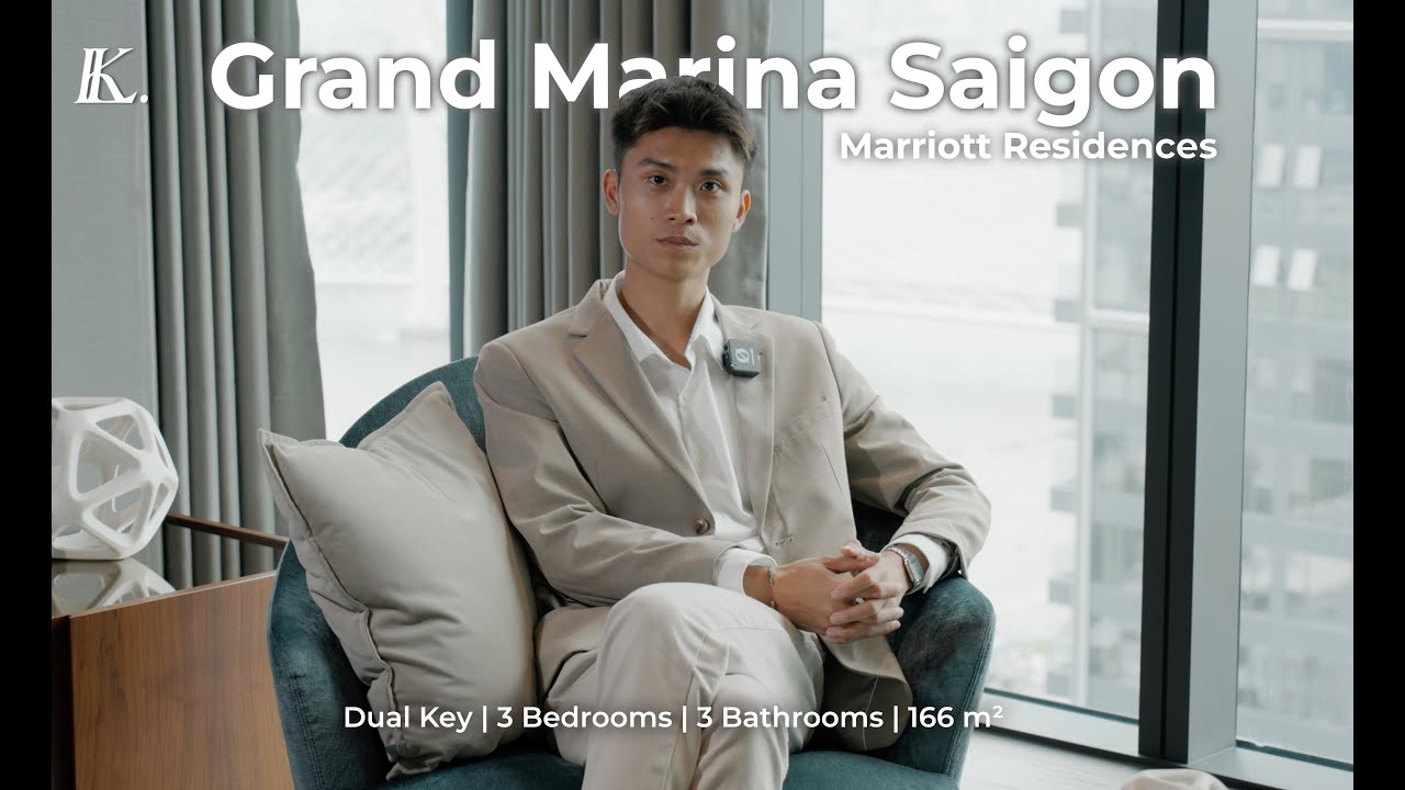 Inside  Dual Key 166 sqm in Marriott Residences, Grand Marina Saigon | 3 BEDS TOUR by LKLre.