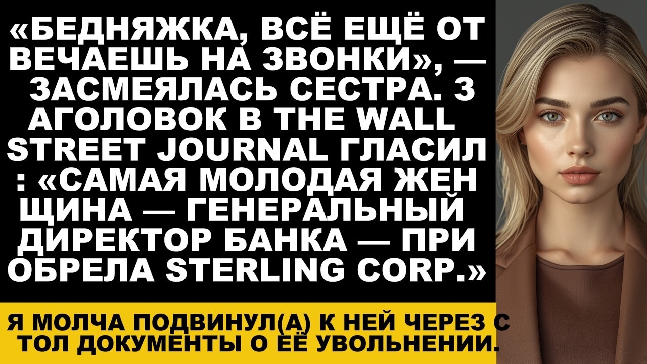 На ужине сестра сказала  «Все ещё секретарь » — а потом мой банк купил её компанию