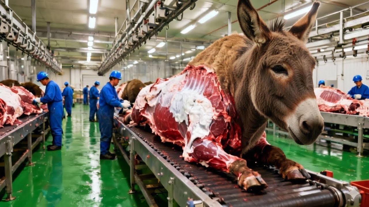 Inside the Donkey-Leather Factory: From Raw Hide to High-End Luxury Leather (Full Process)