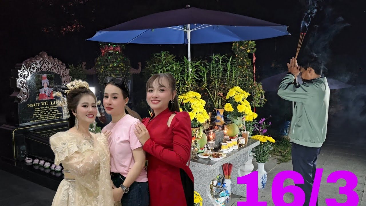 Mộ nghệ sĩ ưu tú Vũ Linh buổi sáng rất đẹp 