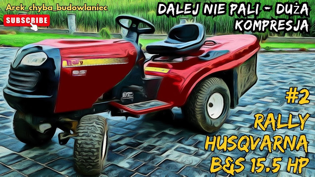 Traktorek ogrodowy Rally Husqvarna Partner McCulloch B&S 15.5 HP Part.2. #husqvarna #mowing #yt