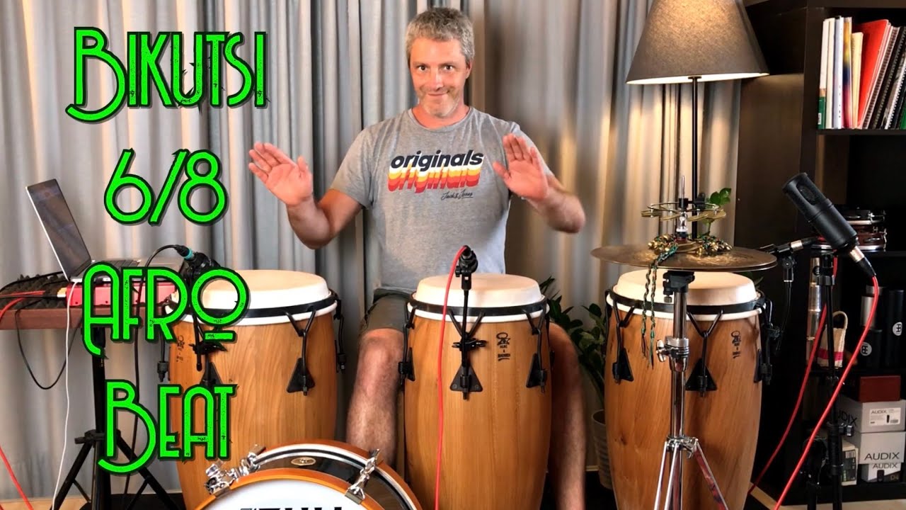Bikutsi 6/8 Afro Conga Groove - Is it 4/4 or 3/4?