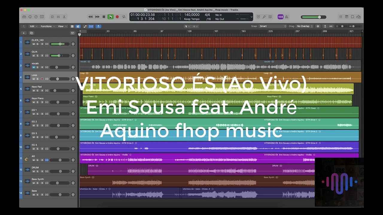 VITORIOSO ÉS Ao Vivo Emi Sousa feat André Aquino fhop music MULTITRACK