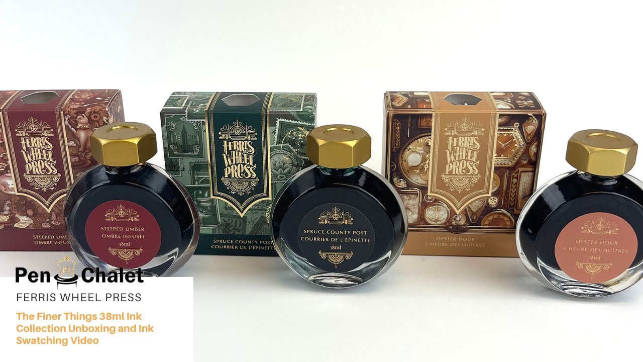 Ferris Wheel Press The Finer Things Ink Collection Unboxing and Ink Swatching Video