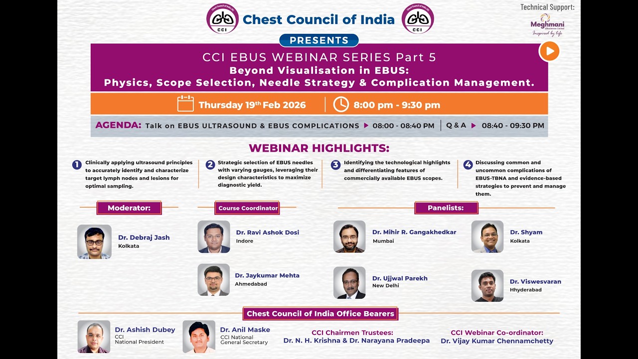 CCI EBUS WEBINAR SERIES Part 5 | Beyond Visualisation in EBUS: