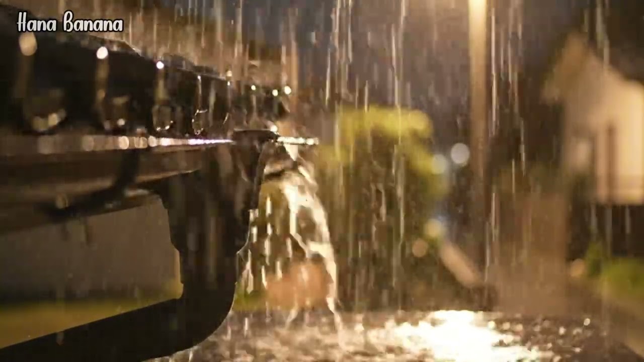 Relaxing Night Rain ASMR for Sleep & Stress Relief