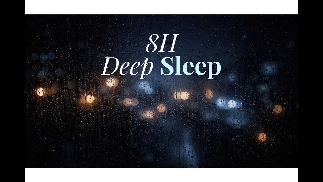 8 Hours Rainy Night Ambience for Deep Sleep | Calm & Peaceful Sounds🌙