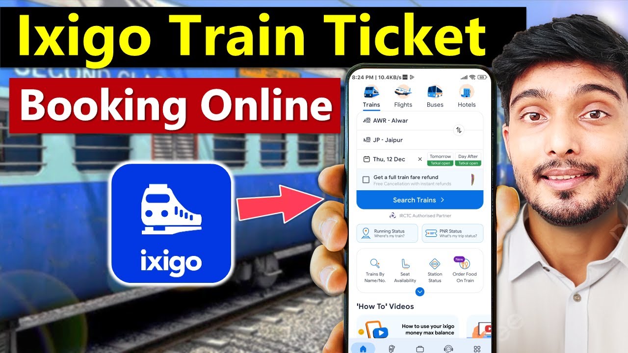 ixigo train ticket booking kaise kare | How to book train ticket | Book train tickets in ixigo app